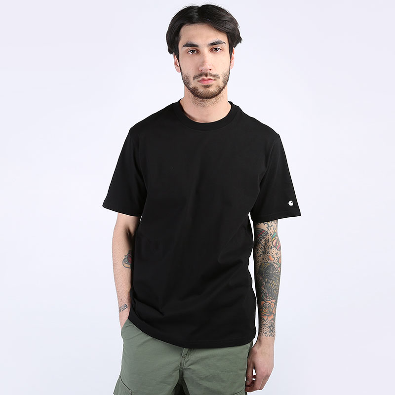Мужская футболка Carhartt WIP S/S Base T-Shirt (I026264-blk/wht)  - цена, описание, фото 1